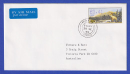 Zypern Amiel-ATM 1999 Mi-Nr. 4 Aut.-Nr.004 Wert 0,41 Auf FDC Nach Australien - Sonstige & Ohne Zuordnung