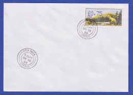 Zypern Amiel-ATM 1999 Mi-Nr. 4 Aut.-Nr.004 Wert 0,75 Auf Blanco-FDC  - Autres & Non Classés