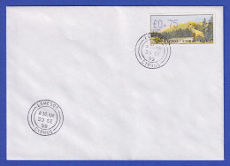 Zypern Amiel-ATM 1999 Mi-Nr. 4 Aut.-Nr.005 Wert 0,75 Auf Blanco-FDC  - Otros & Sin Clasificación