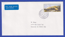 Zypern Amiel-ATM 1999 Mi-Nr. 4 Aut.-Nr.006 Wert 0,36 Auf FDC In Die USA - Sonstige & Ohne Zuordnung