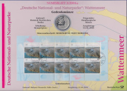 Bundesrepublik Numisblatt 3/2004 Nationalpark Wattenmeer Mit10-Euro-Silbermünze - Colecciones