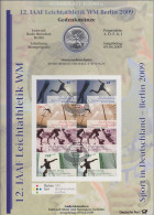 Bundesrepublik Numisblatt 1/2009 Leichtathletik WM Mit 10-Euro-Silbermünze - Collezioni