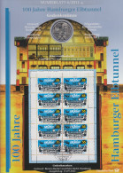 Bundesrepublik Numisblatt 6/2011 Elbtunnel Hamburg Mit 10-Euro-Gedenkmünze - Sammlungen