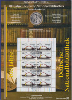 Bundesrepublik Numisblatt 4/2012 Nationalbibliothek Mit 10-Euro-Gedenkmünze - Verzamelingen