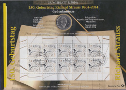 Bundesrepublik Numisblatt 3/2014 Richard Strauss Mit 10-Euro-Gedenkmünze - Verzamelingen