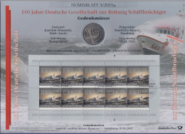 Bundesrepublik Numisblatt 3/2015 Schiffbrüchige Mit 10-Euro-Gedenkmünze - Verzamelingen