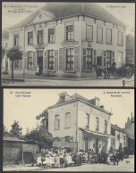 Oude Kaarten, W.o. Evergem, Tervuren, Winkel Peruwelz, Enz. (8 Stuks) - Collections & Lots