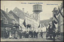 Vilvoorde, Lange Molenstraat Met Kar En Oude Tram Met Passagiers (1 Stuk) - Sonstige & Ohne Zuordnung