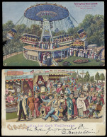 Kermis, Prachtige Litho's (4 Stuks) - Sonstige & Ohne Zuordnung