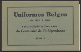 Belgische Uniformen, 1830/1930, Serie 1 Tot 4 (40 Stuks) - Otros & Sin Clasificación