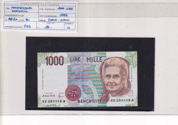 ITALIA  1000 LIRE 1995 CAT 58EA SOSTITUTIVA - 1.000 Lire