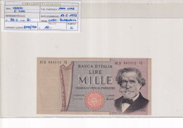 ITALIA  1000 LIRE 15-12-1973 CAT 56C - 1.000 Lire