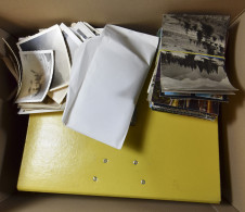 VARIA: Album Lucifermerken, Tiental Carnets, 2 Albums Sigarenbanden, Foto's En Groot Formaat Postkaarten - Sonstige & Ohne Zuordnung