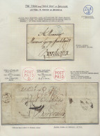 1780 En 1782, Twee Voorlopers Met Inhoud, Vanuit Dublin En Aberdeen, Via Brussel (stempel D'AB/D'Angleterre-Bruxelles) N - 1714-1794 (Pays-Bas Autrichiens)