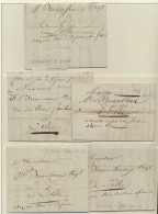 1809/1813 Lot Van 5 Bodebrieven Met Inhoud Van Menen Naar Lille, Zm - 1794-1814 (Période Française)