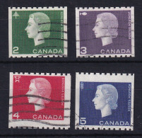 Canada: 1962/64   QE II - Coil Set  SG532-534    Perf: 9½ X Imperf]    Used - Gebruikt