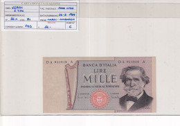 ITALIA  1000 LIRE 25-3-1969 CAT 56A - 1000 Liras