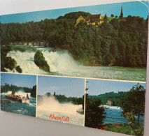 Sui Rheinfall 1972 Chutes Du Rhin Chateau Laufen Maison Worth Bateau Drapeau Pont Chemin De Fer - Tampon Worth -ed Gmbh3 - Neuhausen Am Rheinfall