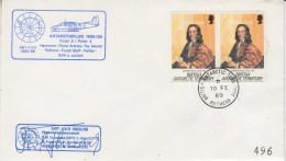 British Antarctic Territory (BAT) Flight Hannover To G. Von Neumayer Signature Ca Rothera 10 FE 1989 (PT162D) - Vuelos Polares