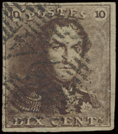 N° 1h 10c. Rossig Bruin Met Fotoattest, Zm (OBP €500) - 1849 Schulterklappen