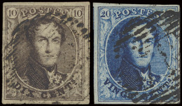 N° 3 En 4 Beide Volrandig, Zeer Mooi, Zm (OBP €185) - 1849-1850 Medallones (3/5)
