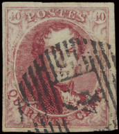 N° 5a, 40c. Karmijn-framboos, Afstempeling P.4-Anvers, Volrandig Met Brede Randen, Met Twee Geburen, Zm (OBP €625) - 1849-1850 Medallions (3/5)