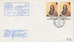 British Antarctic Territory (BAT) Flight Hannover To G. Von Neumayer Signature Ca Rothera 10 FE 1989 (PT162E) - Vols Polaires