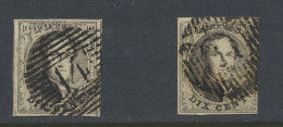 N° 6 10c. Bruin, D11.Seraing En P.14-Beaumont, Zm/m (COBA €10) - 1851-1857 Médaillons (6/8)