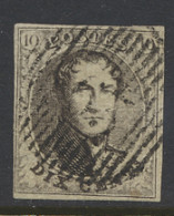 N° 6 10c. Bruin Met D.63-Willebroek, Zeer Mooi Gerand, Lichte Doch Goed Leesbare Stempel, Zm (COBA €20) - 1851-1857 Médaillons (6/8)