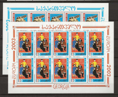 2003 MNH Georgia Sheets Postfris** - 2003