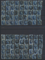 N° 11/11A 20c. Blauw, Met Balk- En Puntstempels, Voor Plating En Variëteiten, Voor De Specialist (+300 Exemplaren), Zm/m - 1858-1862 Médaillons (9/12)