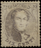 (**) N° 14B 10c. Bruin, Hergomd, M/ntz (OBP €150) - 1863-1864 Medallones (13/16)