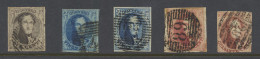 N° 6 (1x), 7 (2x), 8 (2x) Wisselende Kwaliteit, Zm/m/ntz (OBP €200) - 1849-1865 Médaillons (Autres)