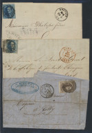 Verzameling Van 6 Medaillon Brieven Tussen 1851 En 1862, Met Verschillende Porten, Zm/m/ntz - 1849-1865 Medaillen (Sonstige)