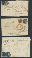 1857/1871 Samenstelling Van 20 Brieven Merendeel Gefrankeerd Met Medaillons Ongetand, W.o. Een Brief Naar Fiume, Zm/m/nt - 1849-1865 Medallions (Other)