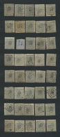 N° 17 10c. Grijs, Studieverzameling Puntstempels, 405 Zegels Alle Verschillende Nummers, Zm (OBP +/-€1.215 + COBA €5.500 - 1865-1866 Profil Gauche