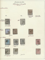 N° 17/20, Alle Speciale Afstempelingen En Postmerktekens (totaal 13 Zegels), CHARGE In Kastje, PD Met Puntstempel, Enz., - 1865-1866 Profile Left