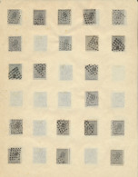 N° 17 En 18 Op Bladen, Afstempelingen, N° 18 (20 Ex.), Voor De Stempel En/of Variëteiten Zoeker, Zm/m/ntz - 1865-1866 Linksprofil