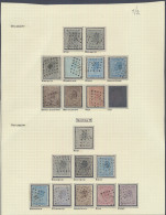 1865/1866 Kleine Studie (drukken, Tandingen En Kleuren) Op 2 Bladen, Zm/m/ntz - 1865-1866 Linksprofil