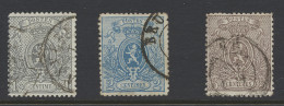 N° 23/25 Tanding 14 1/2 X 14, Zm (OBP €240) - 1866-1867 Blasón