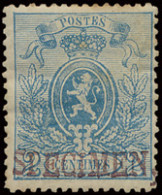 * N° 24 2c. Blauw, SPECIMEN, Mooi Ex., Zm (OBP €190) - 1866-1867 Petit Lion (Kleiner Löwe)