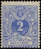 ** N° 27 2c. Blauw, Gedecentreerde Zegel, Maar Zeer Fris, Zm (OBP €100) - 1869-1883 Leopold II.