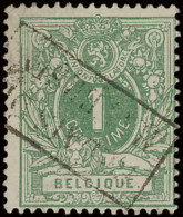 N° 26 1c. Groen Met RELAIS In Kastje HAVERSIN, Zm - 1869-1883 Leopold II