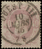 N° 34 D.C. OUEST III, Zeer Mooi Centraal, Zm (COBA +€25) - 1869-1883 Leopold II