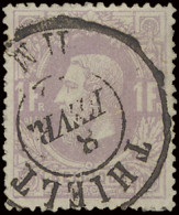 N° 36 1fr., D.C. Thielt, Centrale Afstempeling Niet Gemakkelijk Op Deze Zegel, Zm (OBP €20) - 1869-1883 Léopold II