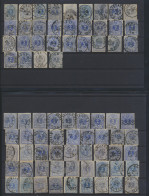 N° 27 2c. Blauw, 121 Exemplaren, Met Mooie Afstempelingen, Met Een Mooie Kleurpallet Van Zegels Voor De Stempelzoeker, Z - 1869-1883 Leopoldo II