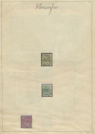 Restant Verzameling Van Alveringhem, Beveren, Comines, Courtrai, Eeklo, Gentbrugge, Lokeren, Emissie 1869, 1884, M/ntz - 1869-1883 Leopoldo II