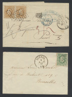 88 Brieven Met N° 30, Veel Uit Kleine Gemeenten, Alle Met DC, Dubbeluur Stempel, Zm/m/ntz - 1869-1883 Leopold II.