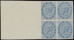 Type N° 40 '25c Lichtblauw- Eisenhower Herdruk 1945' (Blok Van 4), Zm (OBP € 3.000) - Proofs & Reprints