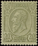 ** N° 47 20c. Olijf, Normale Centrage Voor Deze Uitgifte, Zm (OBP €1.200) - 1884-1891 Léopold II